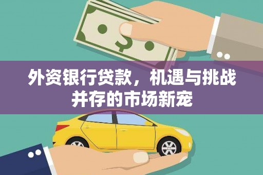 薛城外资银行贷款，机遇与挑战并存的市场新宠
