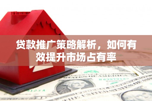 薛城贷款推广策略解析，如何有效提升市场占有率