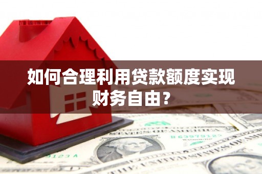 薛城如何合理利用贷款额度实现财务自由？