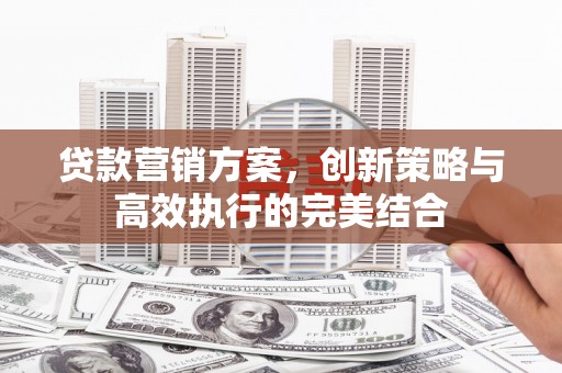 薛城贷款营销方案，创新策略与高效执行的完美结合