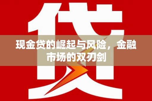 薛城现金贷的崛起与风险，金融市场的双刃剑