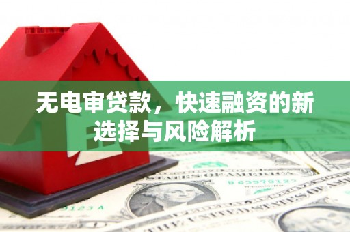 薛城无电审贷款，快速融资的新选择与风险解析
