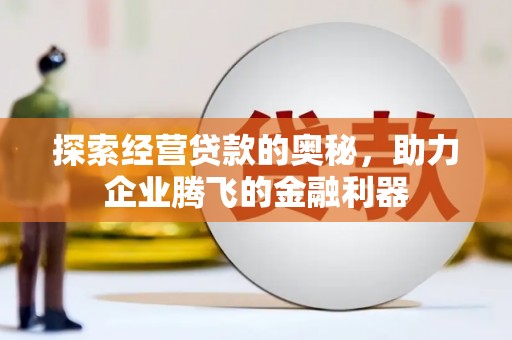 薛城探索经营贷款的奥秘，助力企业腾飞的金融利器