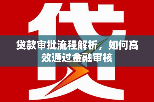 薛城贷款审批流程解析，如何高效通过金融审核