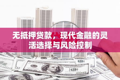 薛城无抵押贷款，现代金融的灵活选择与风险控制