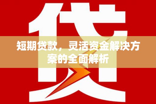薛城短期贷款，灵活资金解决方案的全面解析