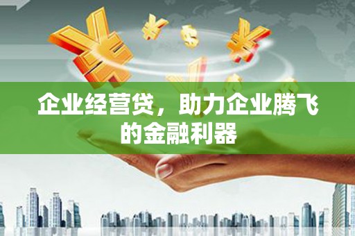 薛城企业经营贷，助力企业腾飞的金融利器