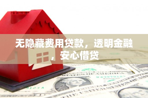 薛城无隐藏费用贷款，透明金融，安心借贷