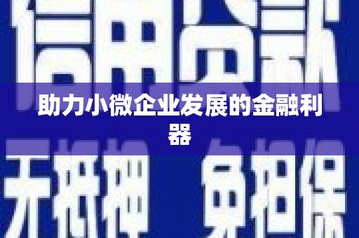 薛城助力小微企业发展的金融利器