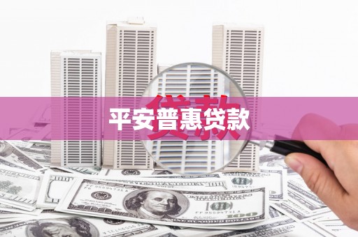 薛城平安普惠贷款