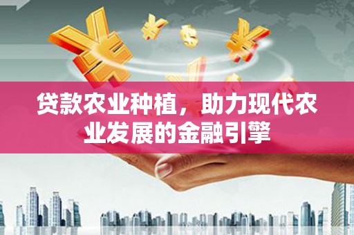 薛城贷款农业种植，助力现代农业发展的金融引擎