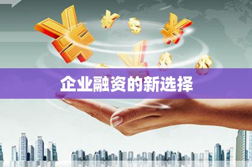 薛城企业融资的新选择