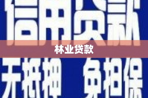 薛城林业贷款
