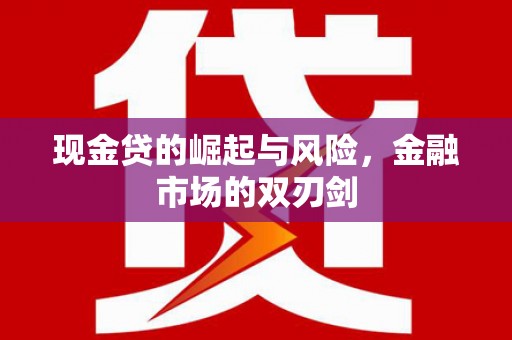 薛城现金贷的崛起与风险，金融市场的双刃剑