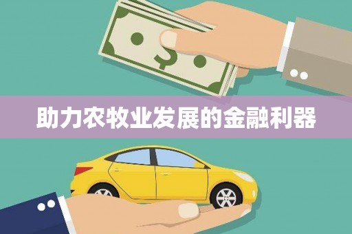 薛城助力农牧业发展的金融利器