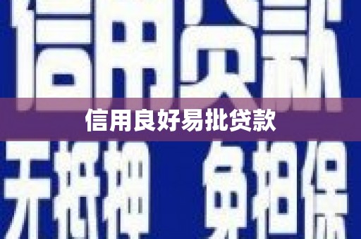 薛城信用良好易批贷款