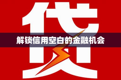 薛城解锁信用空白的金融机会